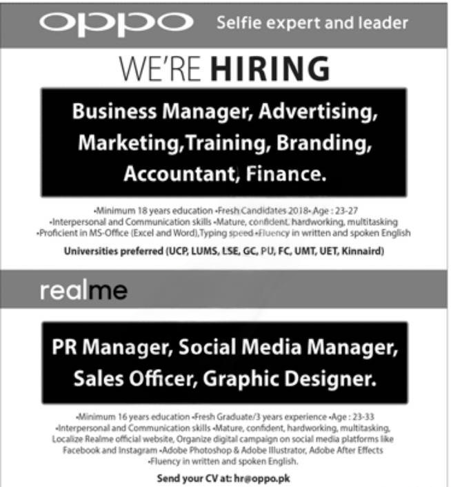 Exciting Job Opportunities at Oppo and Realme: Join the Tech Revolution