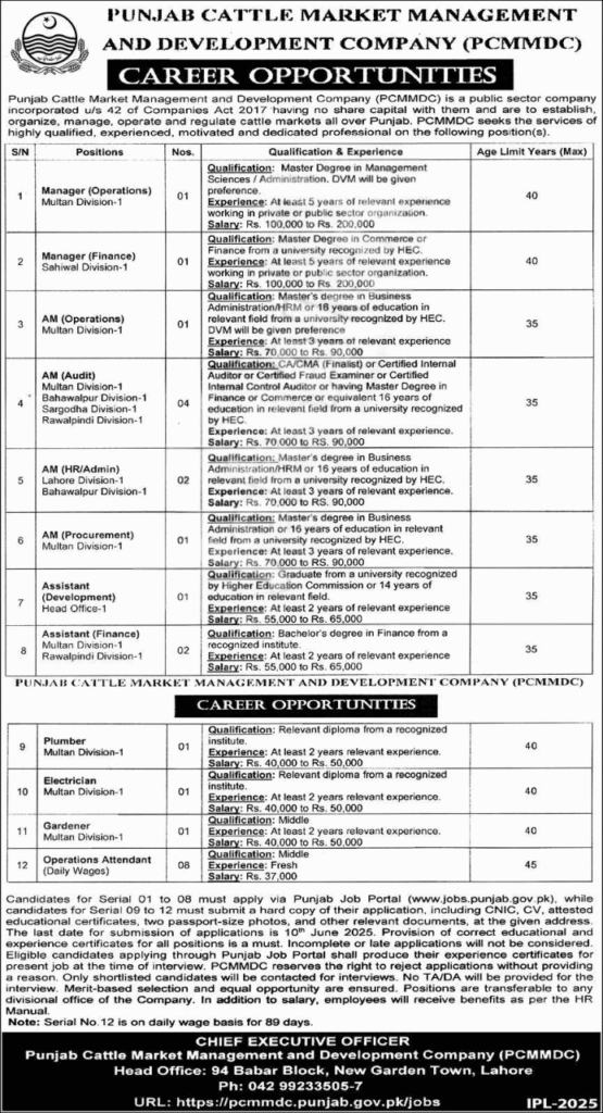Explore Government Job Opportunities at PCMMDC