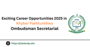 Exciting Career Opportunities 2025 in Khyber Pakhtunkhwa Ombudsman Secretariat