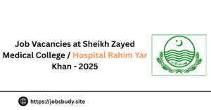 Job Vacancies at Sheikh Zayed Medical College / Hospital Rahim Yar Khan - 2025